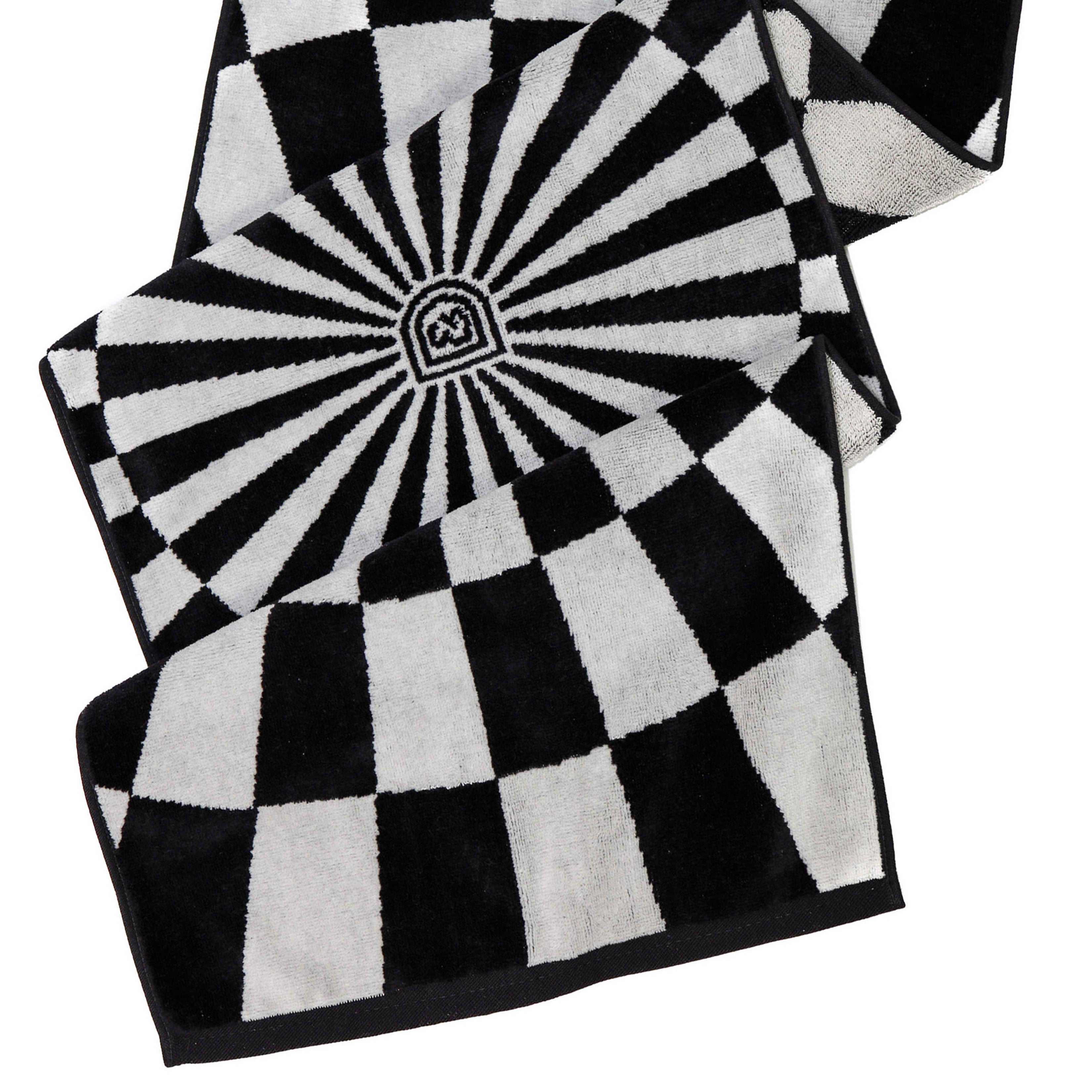 Kaleidoscope Caddie Towel - Black