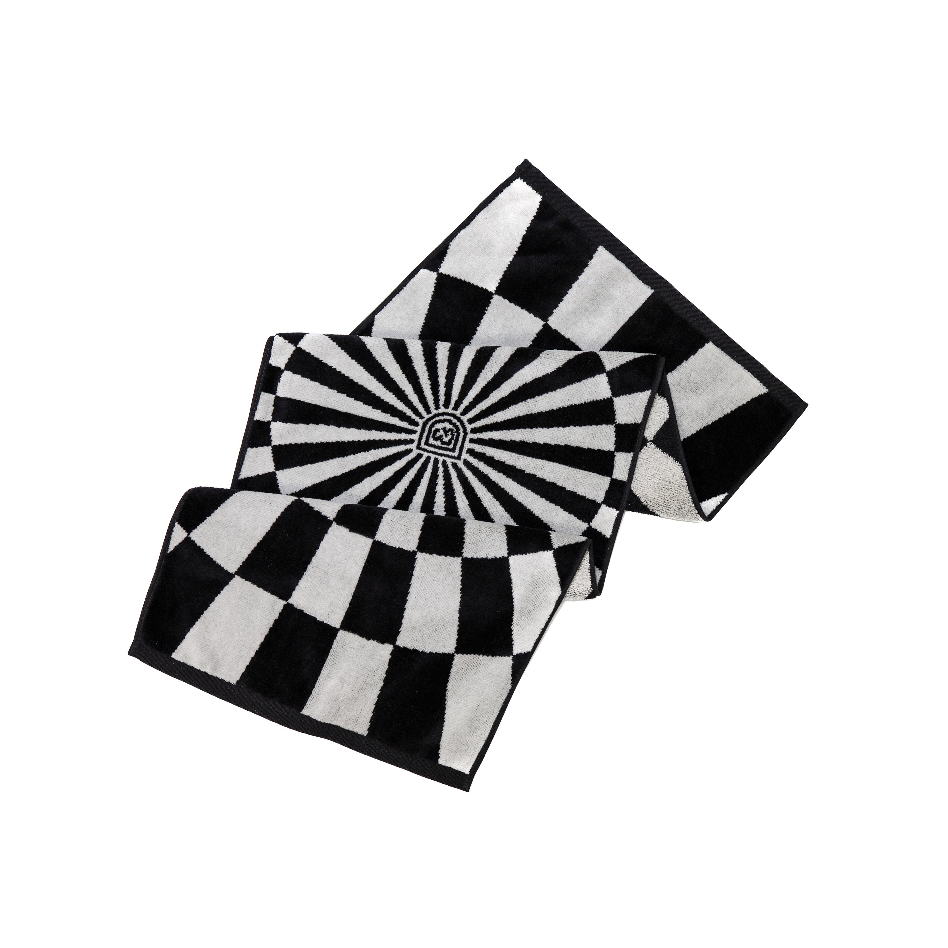 Kaleidoscope Caddie Towel - Black