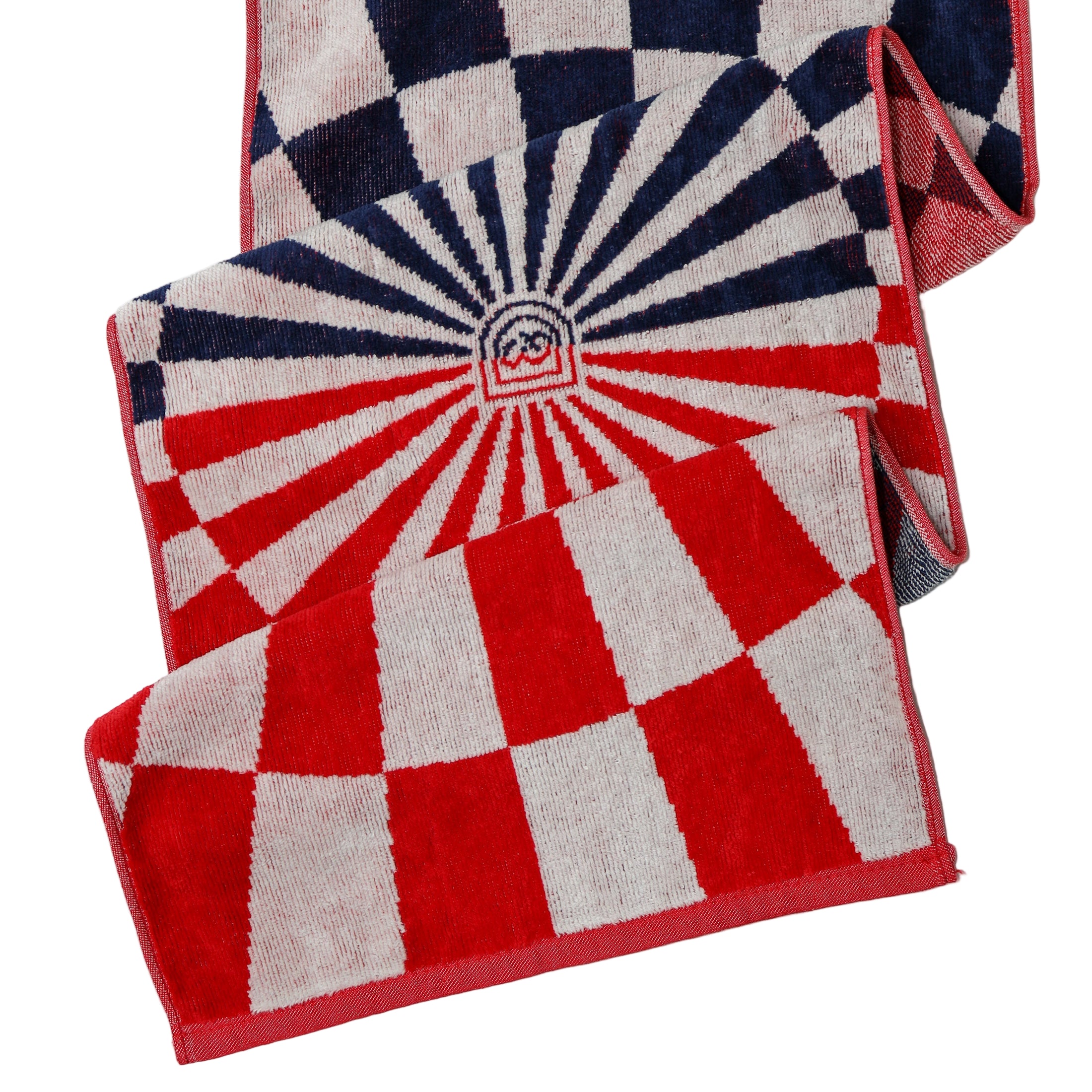 U.S.A. Kaleidoscope Caddie Towel - Red/Navy