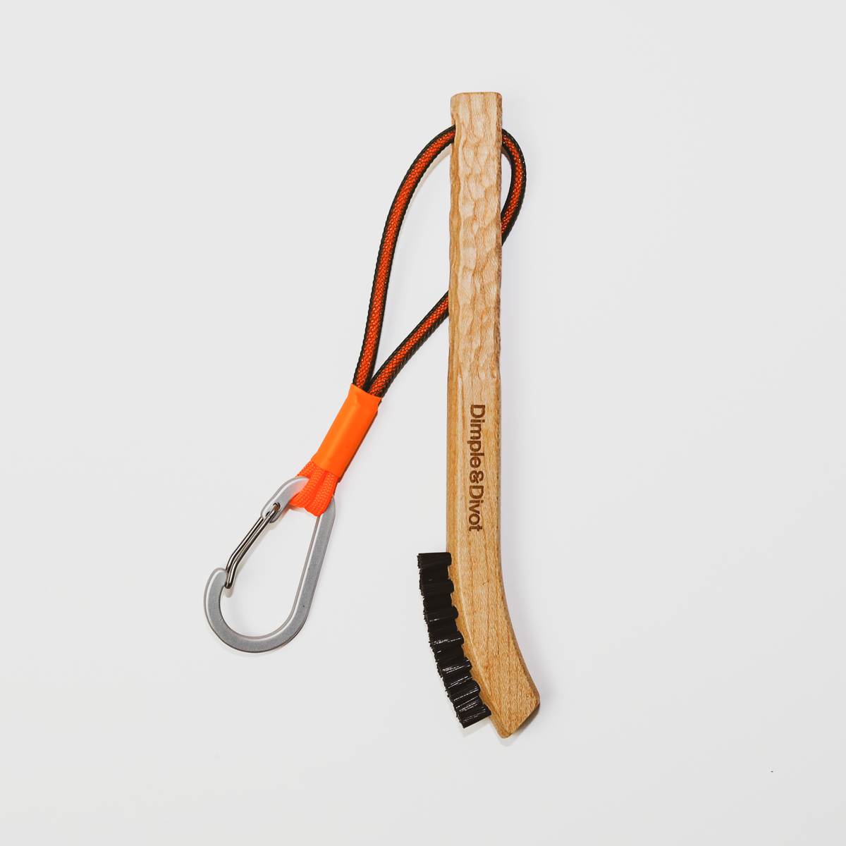 Carved Hickory Golf Brush