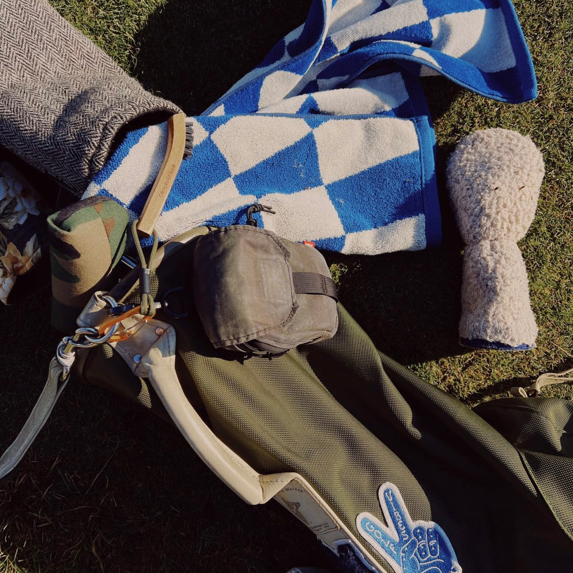 Kaleidoscope Caddie Towel - Blue