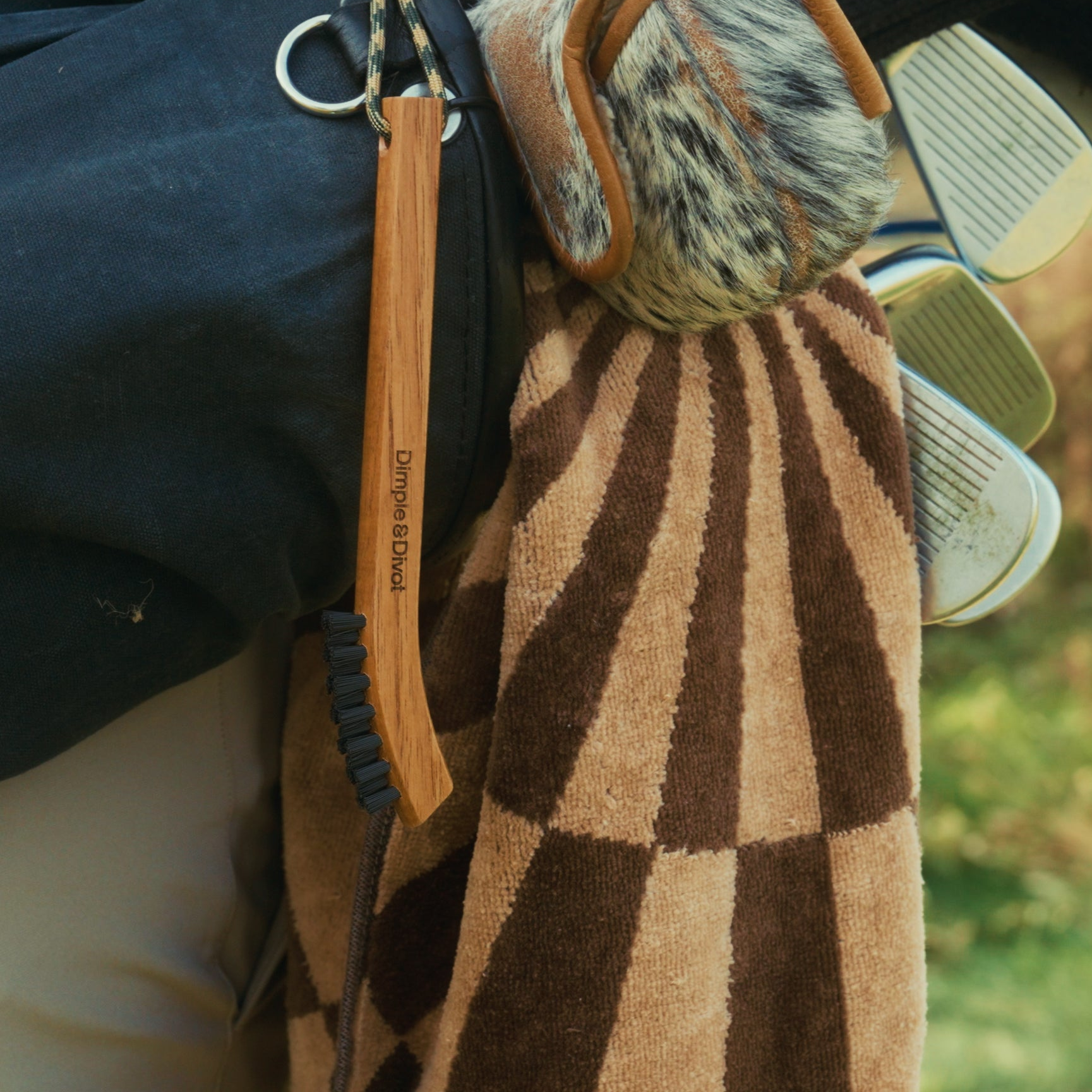 Kaleidoscope Caddie Towel - Brown