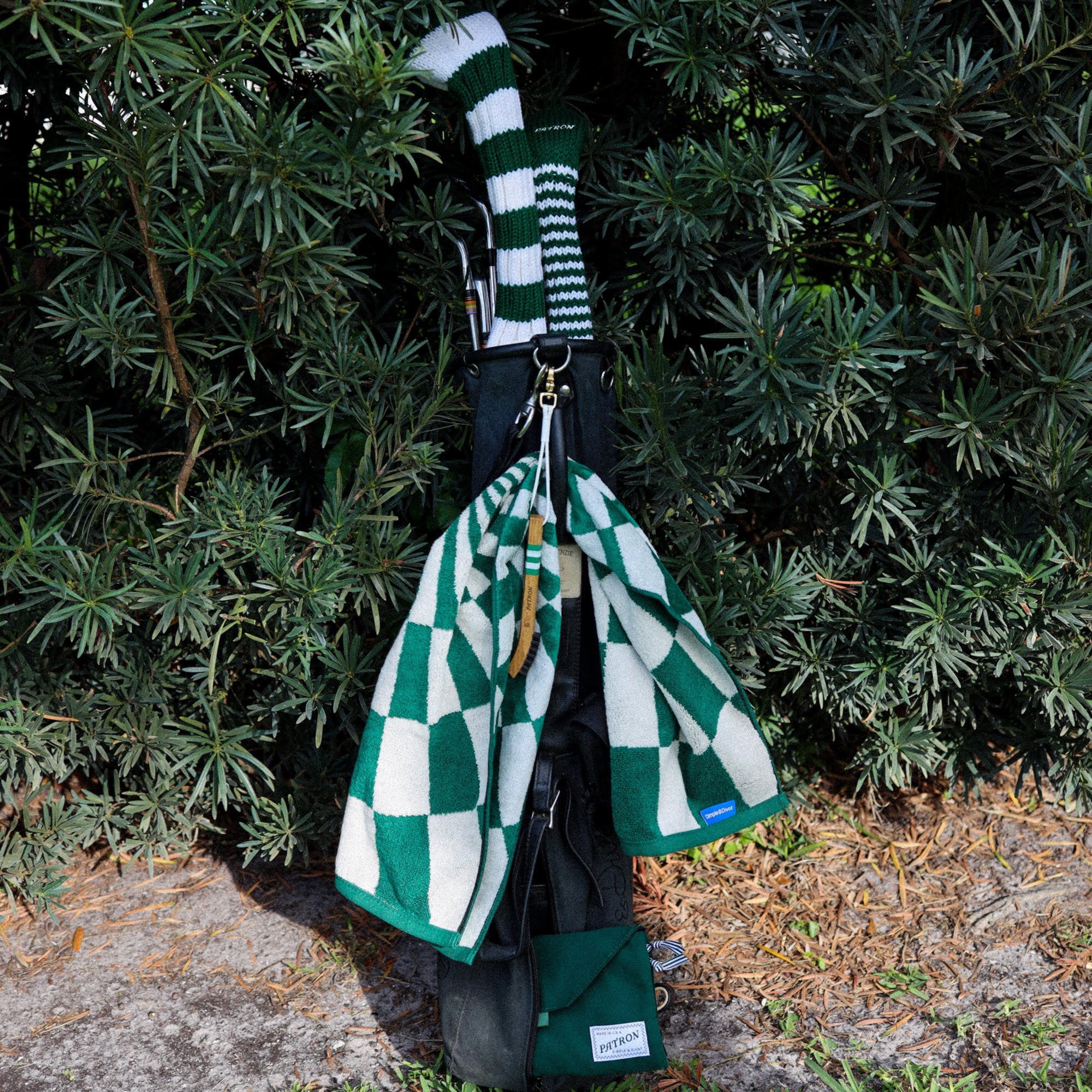 Kaleidoscope Caddie Towel - Green