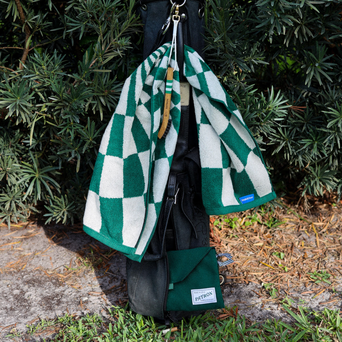 Kaleidoscope Caddie Towel - Green