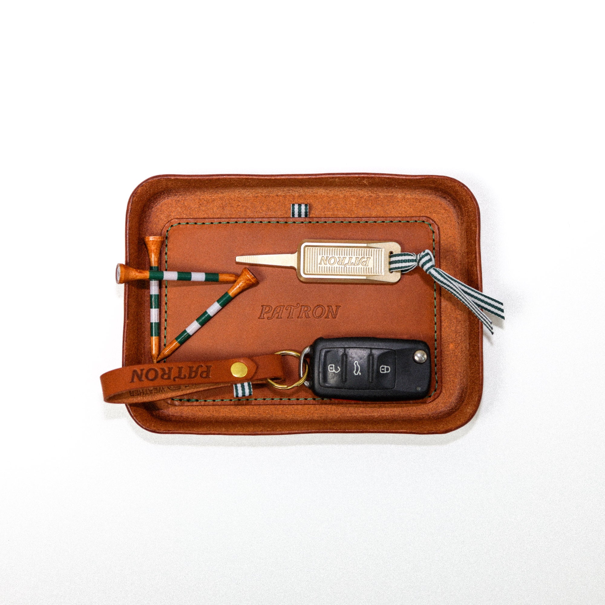 Patrons Leather Valet Tray